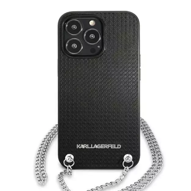 Karl Lagerfeld Monogram Plaque Case for iPhone 13 Pro / 13 6.1&quot  - Blackx 9