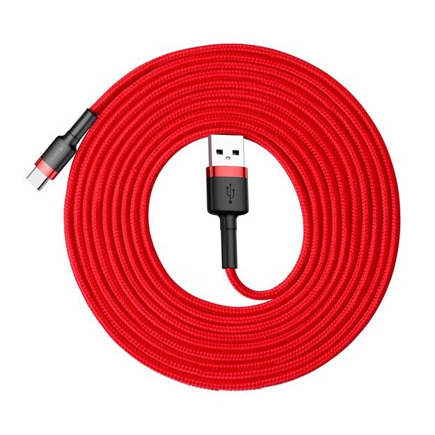 Baseus Cafule Cable durable nylon cable USB / USB-C QC3.0 2A 3M red (CATKLF-U09) 17