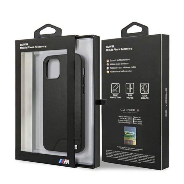 Etui BMW BMHCP12SMHOLBK iPhone 12 mini 5,4  czarny/black hardcase M Collection Smooth PU 8