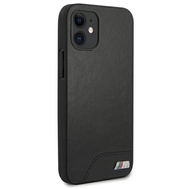 Etui BMW BMHCP12SMHOLBK iPhone 12 mini 5,4  czarny/black hardcase M Collection Smooth PU 3