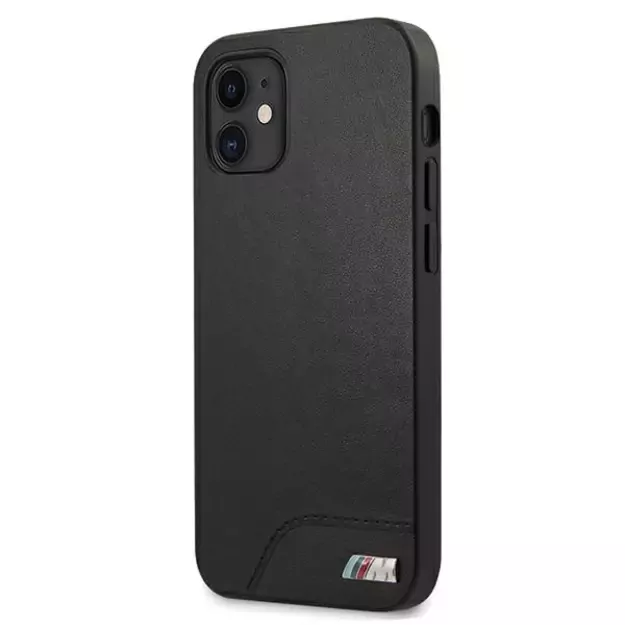 Etui BMW BMHCP12SMHOLBK iPhone 12 mini 5,4  czarny/black hardcase M Collection Smooth PU 9