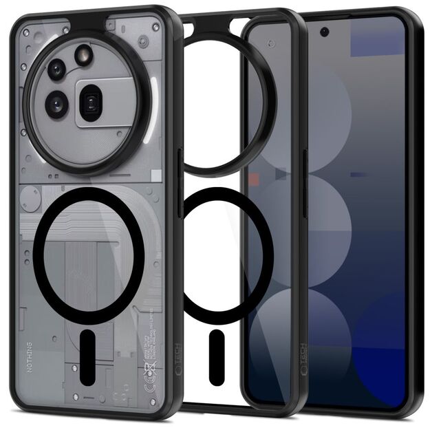 Tech-Protect MagMat MagSafe Case for Nothing Phone 3A Pro - Clear Black
