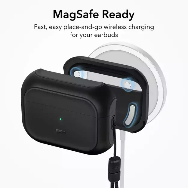ESR Orbit Halolock with MagSafe for Apple AirPods Pro 1 / 2 - black 1