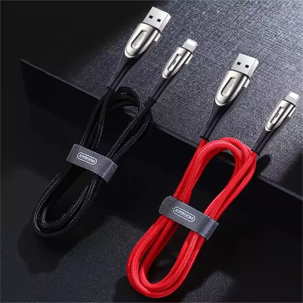 Joyroom Sharp Series S-M411 USB-A / Lightning 3A Cable 1.2m with Charging Indicator - Black 5
