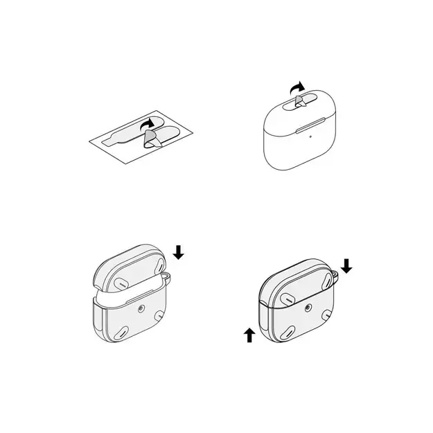 Ringke Onyx case for AirPods Pro 2 armored case for headphones gray 11