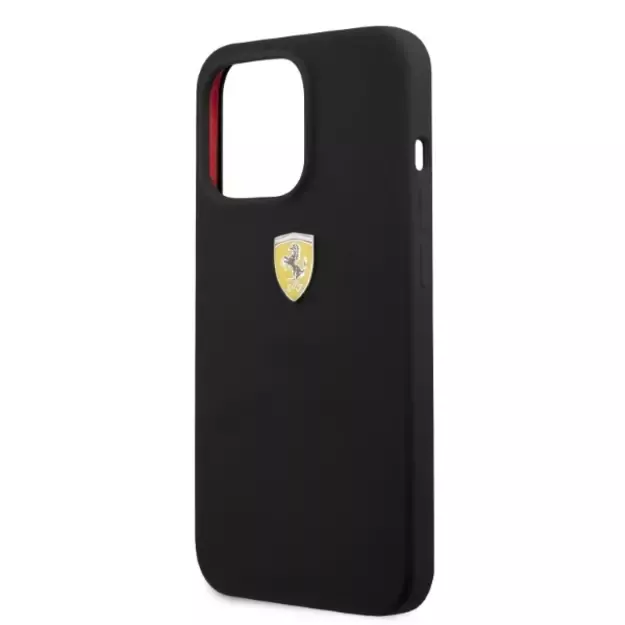 Ferrari FESSIHMP13XBK iPhone 13 Pro Max 6.7&quot  black/black hardcase Silicone MagSafe 12