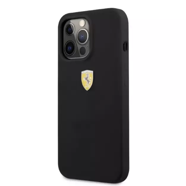Ferrari FESSIHMP13XBK iPhone 13 Pro Max 6.7&quot  black/black hardcase Silicone MagSafe 8