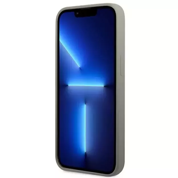 Guess GUHMP13LSPLG iPhone 13 Pro / 13 6.1&quot  grey/grey hard case Silicone Logo Plate MagSafe 11