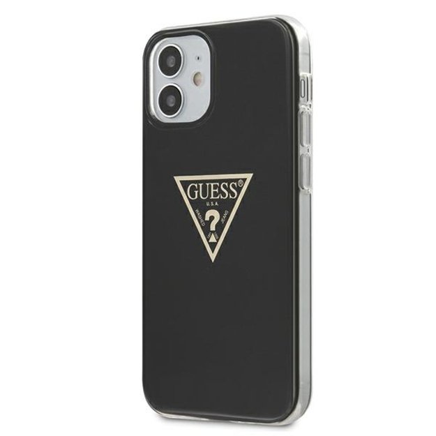 Guess GUHCP12SPCUMPTBK iPhone 12 mini 5.4&quot  black/black hardcase Metallic Collection 1