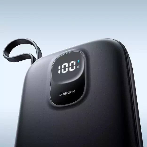Joyroom JR-PBF18 22.5W 10000mAh Powerbank with Built-in Lightning Cable + USB-C Cable 0.25 cm - Black 20