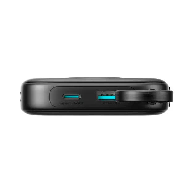 Joyroom JR-PBF18 22.5W 10000mAh Powerbank with Built-in Lightning Cable + USB-C Cable 0.25 cm - Black 12