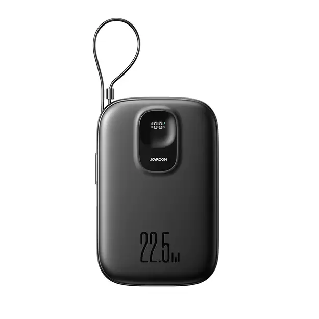 Joyroom JR-PBF18 22.5W 10000mAh Powerbank with Built-in Lightning Cable + USB-C Cable 0.25 cm - Black 8