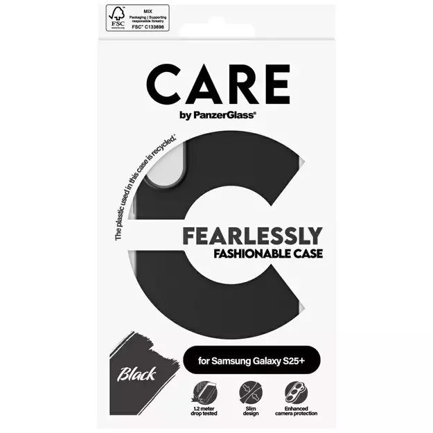 CARE by PanzerGlass Fashion Case for Samsung Galaxy S25+ - Black 6