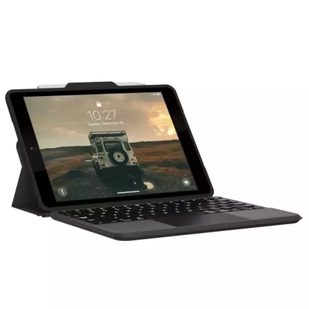 UAG Bluetooth Keyboard Case with Apple Pencil Holder and Touchpad for iPad 10.2&quot  - Black 4