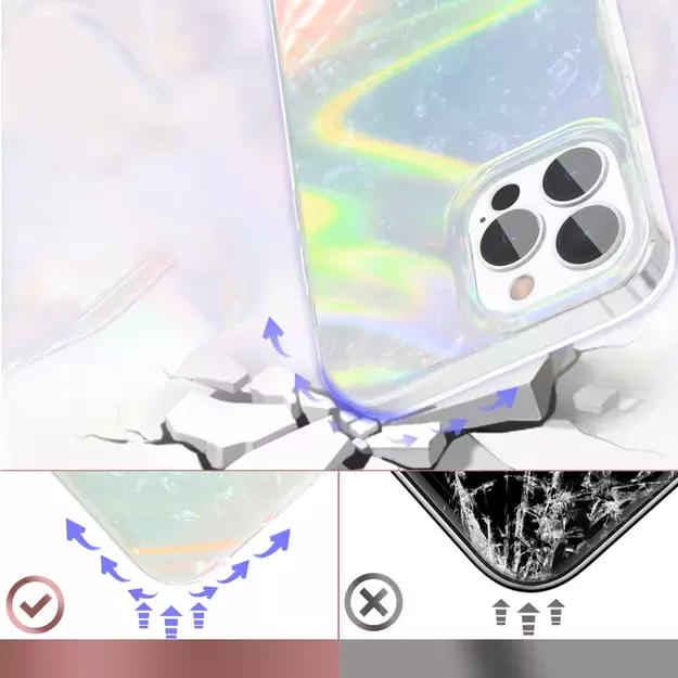 Kingxbar Shell Series luxury elegant phone case for iPhone 13 Pro pearl-blue 1