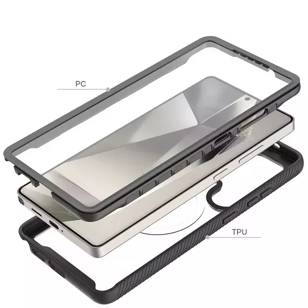 Tech-Protect Defense MagSafe Case for Samsung Galaxy S25 Ultra - Black 3