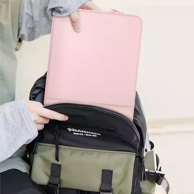 Tech-Protect Neoprene Laptop Case 13&quot  - Pink 15