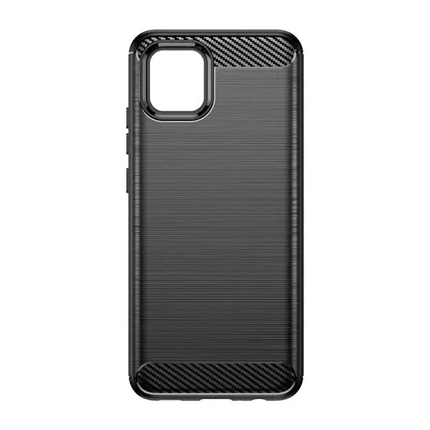 Carbon Case Flexible Cover Case for Samsung A03S EU (166.5) black 3