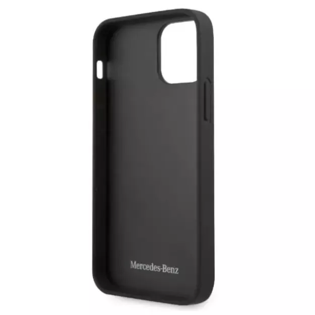 Mercedes MEHCP12LPSQBK iPhone 12 Pro Max 6,7  czarny/black hardcase Leather Stars Pattern 13