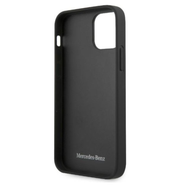 Mercedes MEHCP12LPSQBK iPhone 12 Pro Max 6,7  czarny/black hardcase Leather Stars Pattern 6