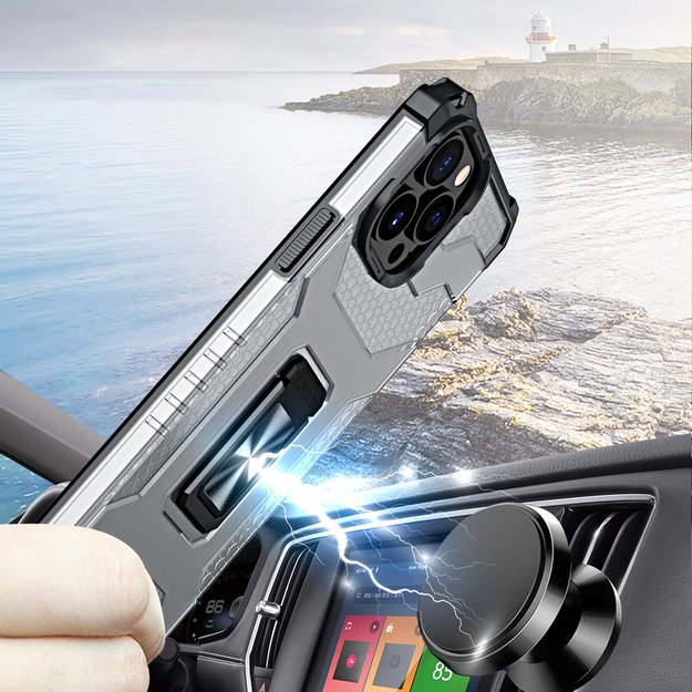 Crystal Ring Case Kickstand Tough Rugged Cover for iPhone 12 Pro Max blue 2