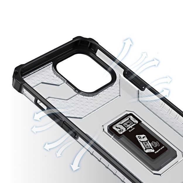 Crystal Ring Case Kickstand Tough Rugged Cover for iPhone 12 Pro Max blue 3