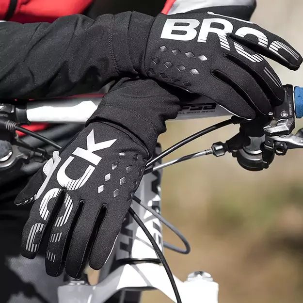 Rockbros cycling gloves, insulated, long, size: XXL - black and gray 1