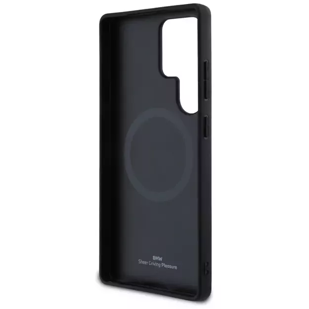 BMW Leather Textured and Smooth MagSafe case for Samsung Galaxy S25 Ultra - black 12
