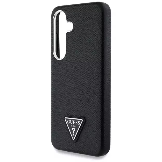 Guess Grained Triangle Logo MagSafe case for Samsung Galaxy S25 - black 12