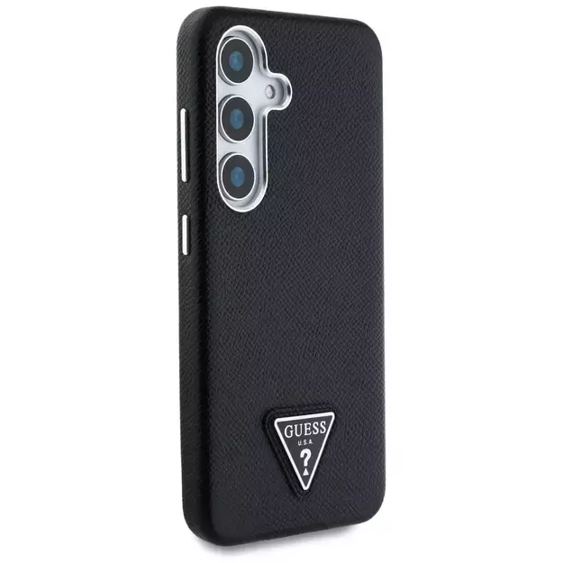 Guess Grained Triangle Logo MagSafe case for Samsung Galaxy S25 - black 8