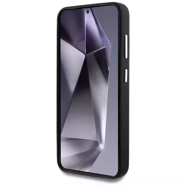 Guess Grained Triangle Logo MagSafe case for Samsung Galaxy S25 - black 10