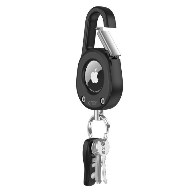 Tech-Protect Slidelock Carabiner Keychain Case for Apple AirTag 1/2 - Black 3