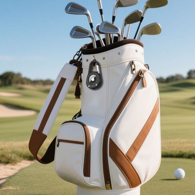 Tech-Protect Slidelock Carabiner Keychain Case for Apple AirTag 1/2 - Black 6