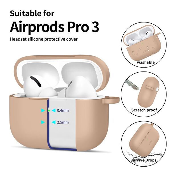 Tech-Protect Silicone Hook Case for AirPods Pro - Beige 3
