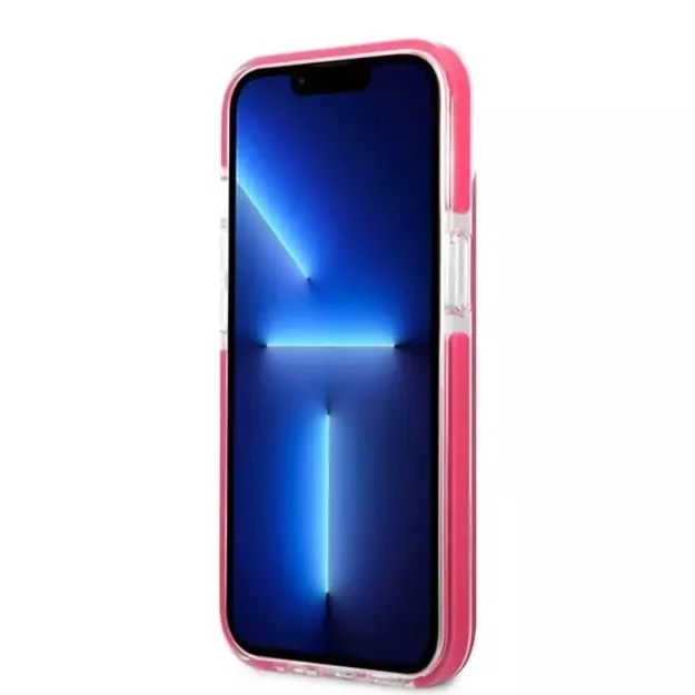 Etui Karl Lagerfeld Choupette Head na iPhone 13 mini - fuksjowy 11