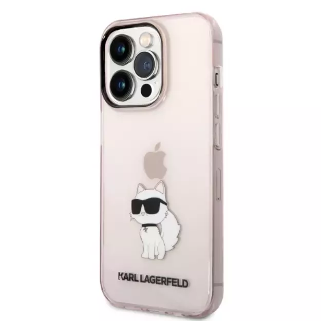 Karl Lagerfeld Ikonik Choupette case for iPhone 14 Pro Max - pink 1