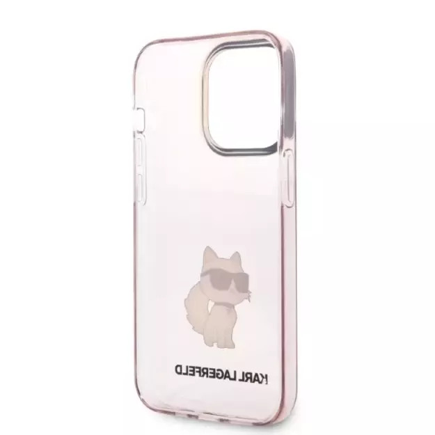 Karl Lagerfeld Ikonik Choupette case for iPhone 14 Pro Max - pink 6