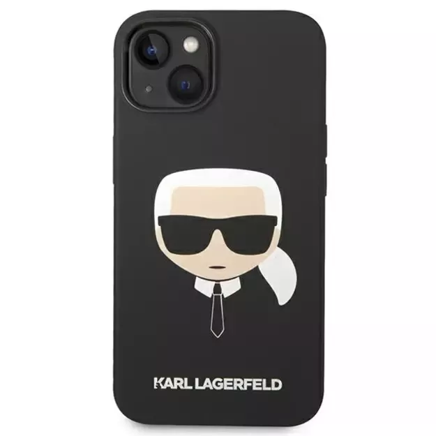 Karl Lagerfeld Silicone Karl&#39 s Head MagSafe case for iPhone 14 Plus - black 9