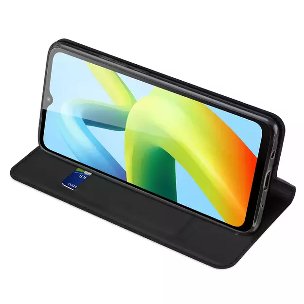 Dux Ducis Skin Pro Case for Xiaomi Redmi A1+ Flip Card Wallet Stand Black 16