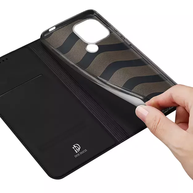 Dux Ducis Skin Pro Case for Xiaomi Redmi A1+ Flip Card Wallet Stand Black 19