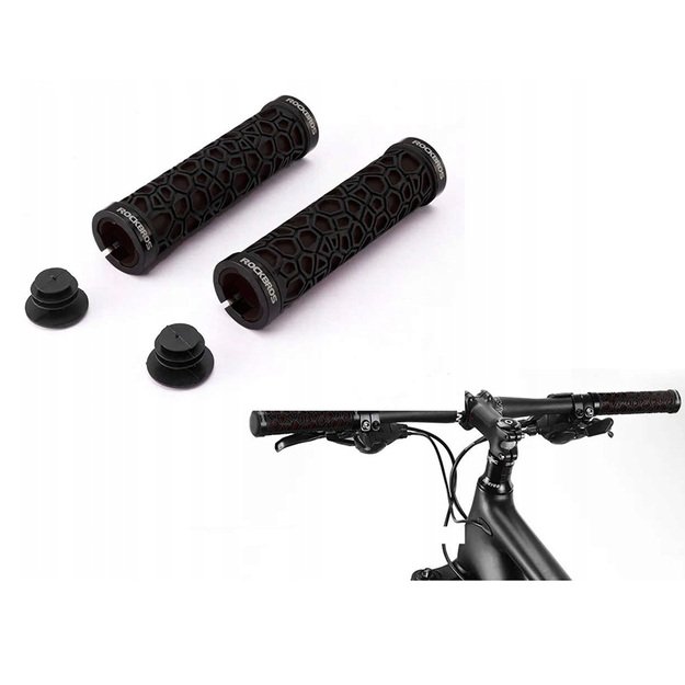 Rockbros 2017-14ABK bicycle grips - black 1