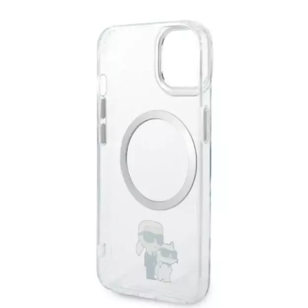 Karl Lagerfeld KLHMP14MHNKCIT iPhone 14 Plus 6.7&quot  hardcase transparent Iconic Karl&amp Choupette Magsafe 12