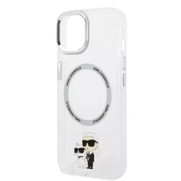 Karl Lagerfeld KLHMP14MHNKCIT iPhone 14 Plus 6.7&quot  hardcase transparent Iconic Karl&amp Choupette Magsafe 11