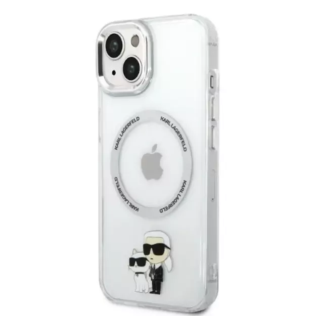 Karl Lagerfeld KLHMP14MHNKCIT iPhone 14 Plus 6.7&quot  hardcase transparent Iconic Karl&amp Choupette Magsafe 8