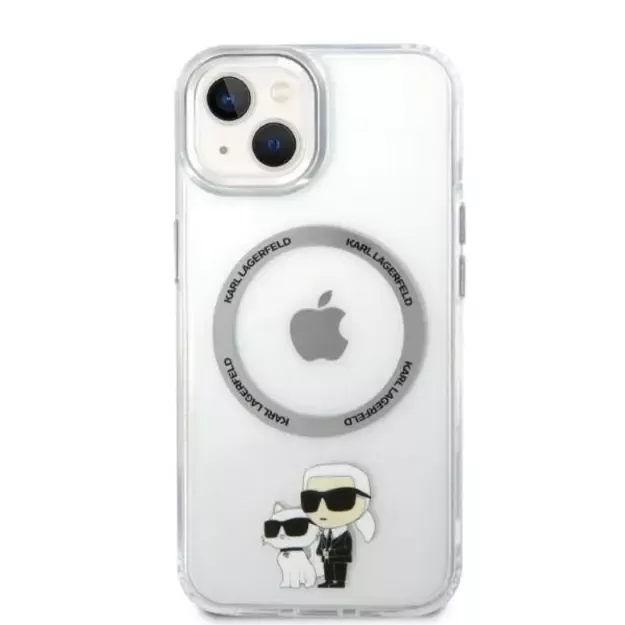 Karl Lagerfeld KLHMP14MHNKCIT iPhone 14 Plus 6.7&quot  hardcase transparent Iconic Karl&amp Choupette Magsafe 14