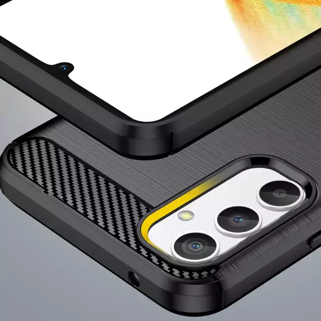 Carbon Case case for Realme 10 Pro flexible silicone carbon cover black 5
