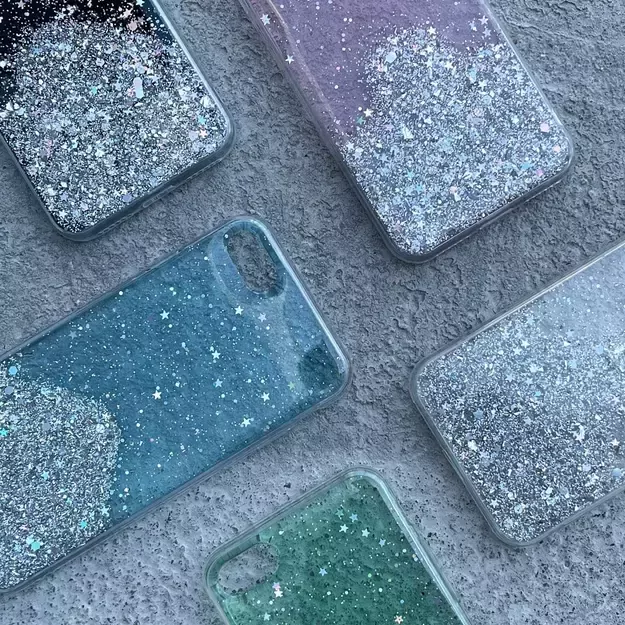 Wozinsky Star Glitter Shining Cover for Samsung Galaxy M51 transparent 6
