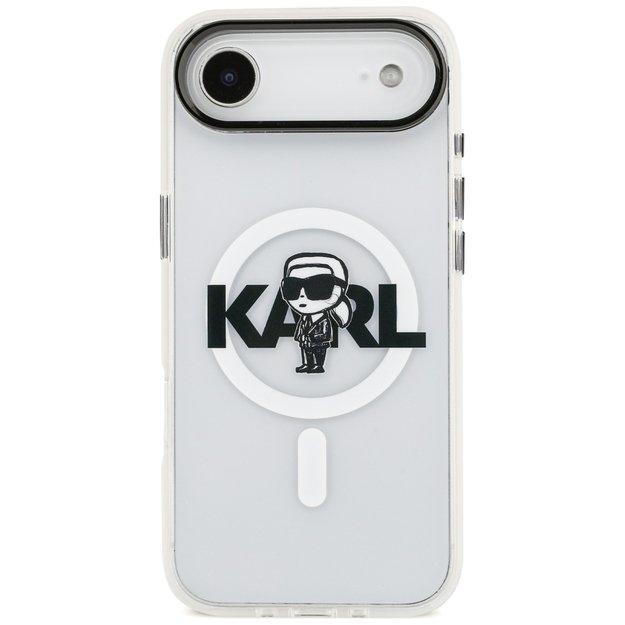Karl Lagerfeld IML Karl Sketch Logo MagSafe Case for iPhone 17 Air - Transparent 2