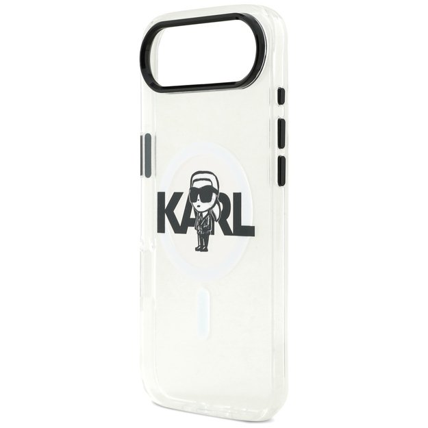Karl Lagerfeld IML Karl Sketch Logo MagSafe Case for iPhone 17 Air - Transparent 5