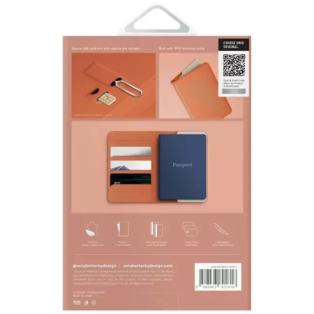 Uniq Belmont RFID Blocking Passport Case - Ivory 6